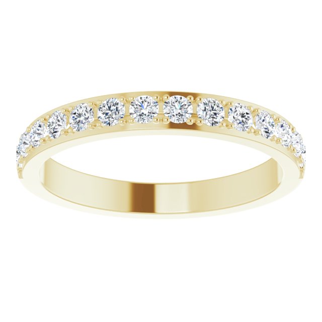 0.75 ct. Round Cut Diamond Wedding Band-VIRABYANI